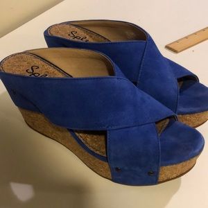 Cobalt blue Splendid wedges